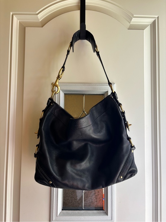 Coach Handbags - Coach 11636 Carly Slim Black Shoulder Bag
